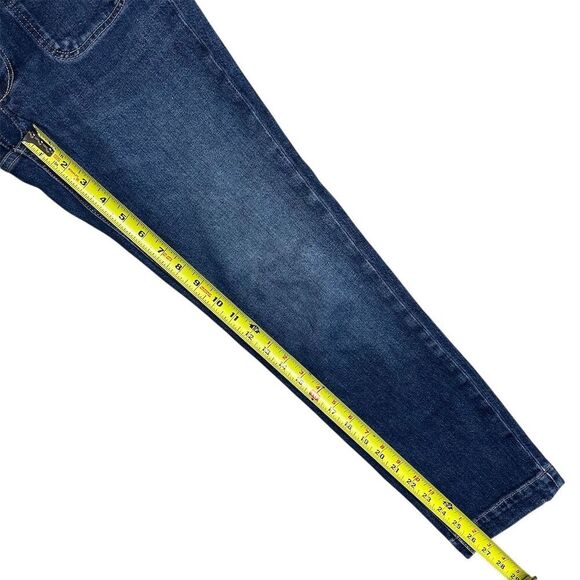 Anthropologie Pilcro High Rise Slim Jeans Button Fly Blue Size 25P Button Fly - Picture 11 of 12